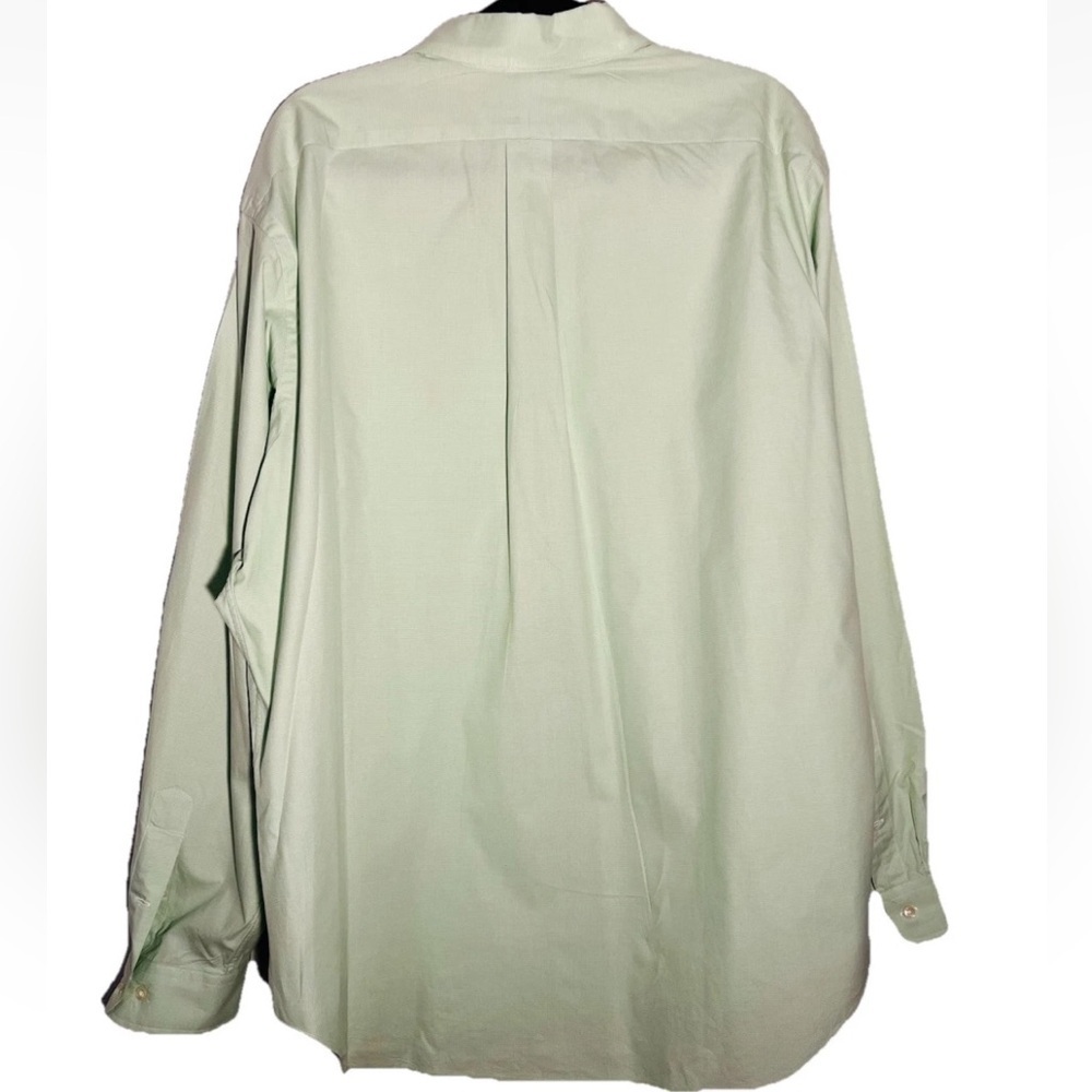 Men's Polo Ralph Lauren Classic Fit Cotton Green Button Down Shirt 18 36/37 - Picture 2 of 4